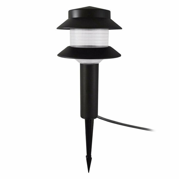 Glowflow 0.5 watt Black Low Voltage LED Pagoda Light GL2513896